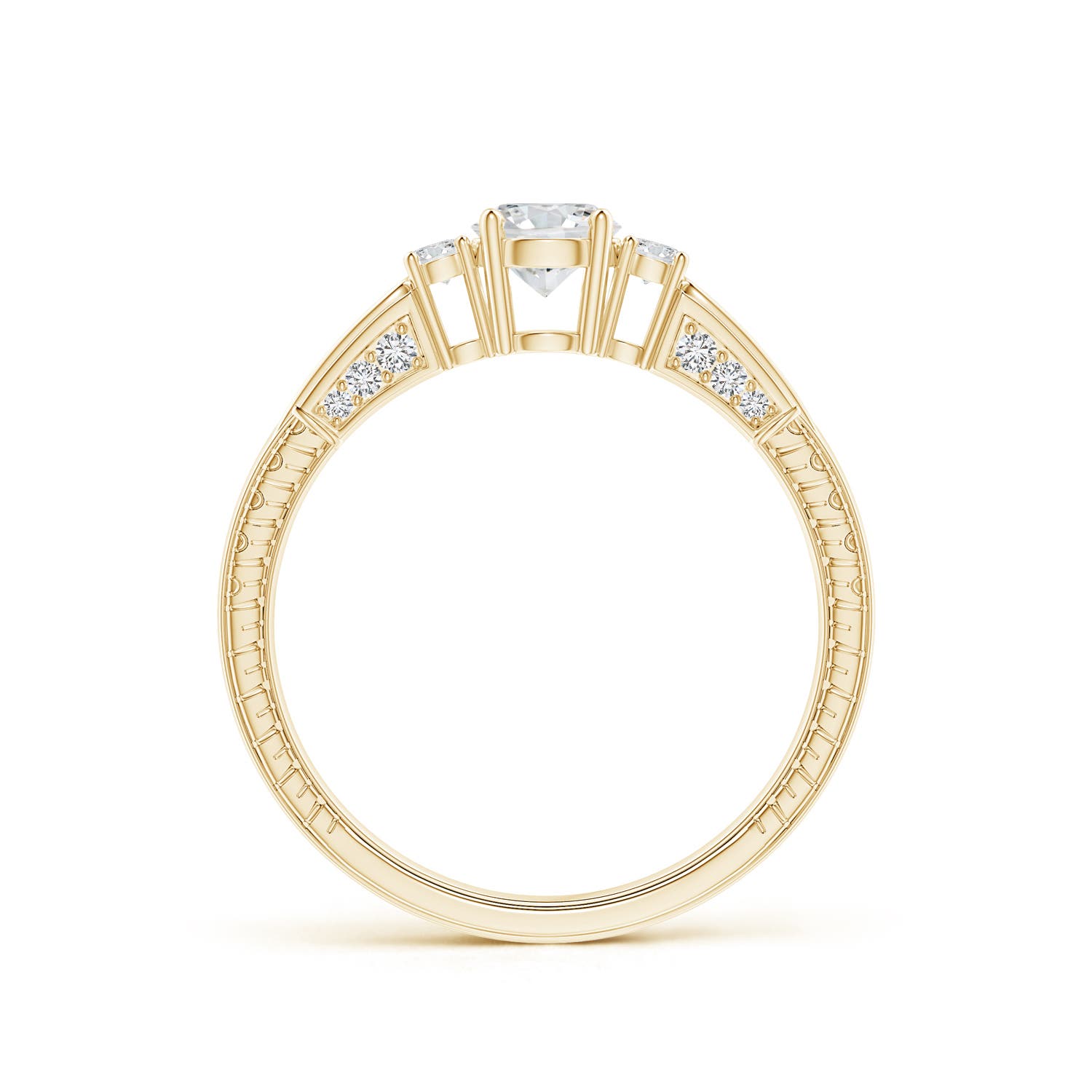 H, SI2 / 0.6 CT / 14 KT Yellow Gold