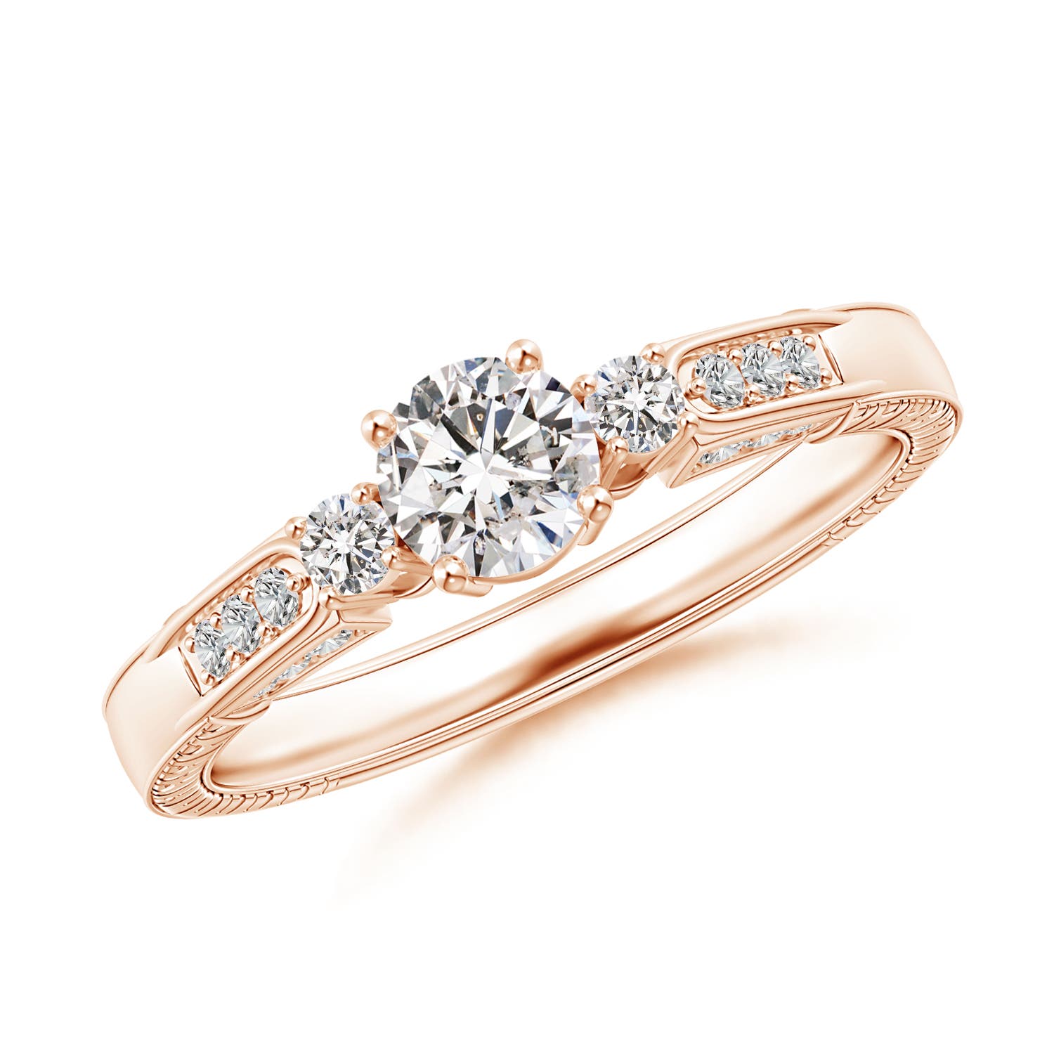 I-J, I1-I2 / 0.6 CT / 14 KT Rose Gold