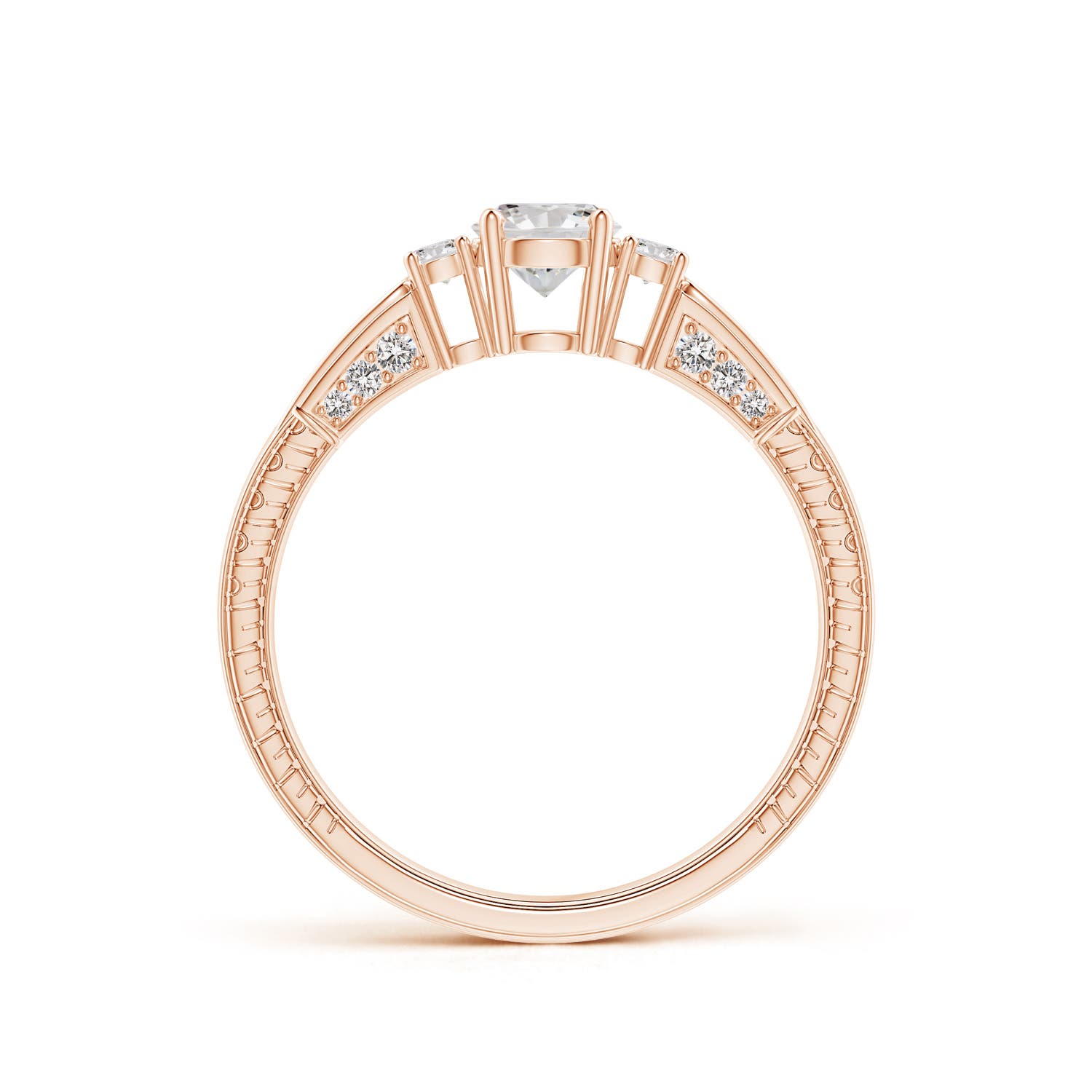 I-J, I1-I2 / 0.6 CT / 14 KT Rose Gold