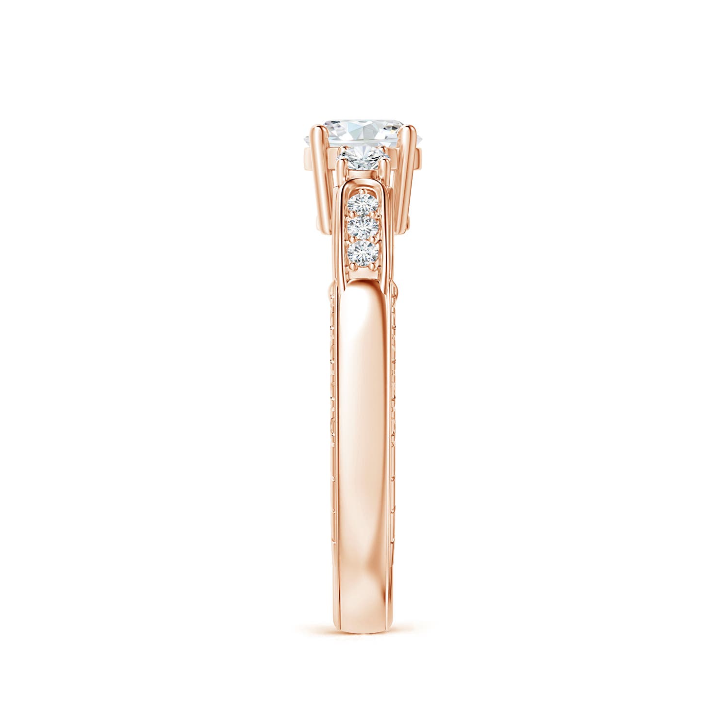 G, VS2 / 0.92 CT / 14 KT Rose Gold