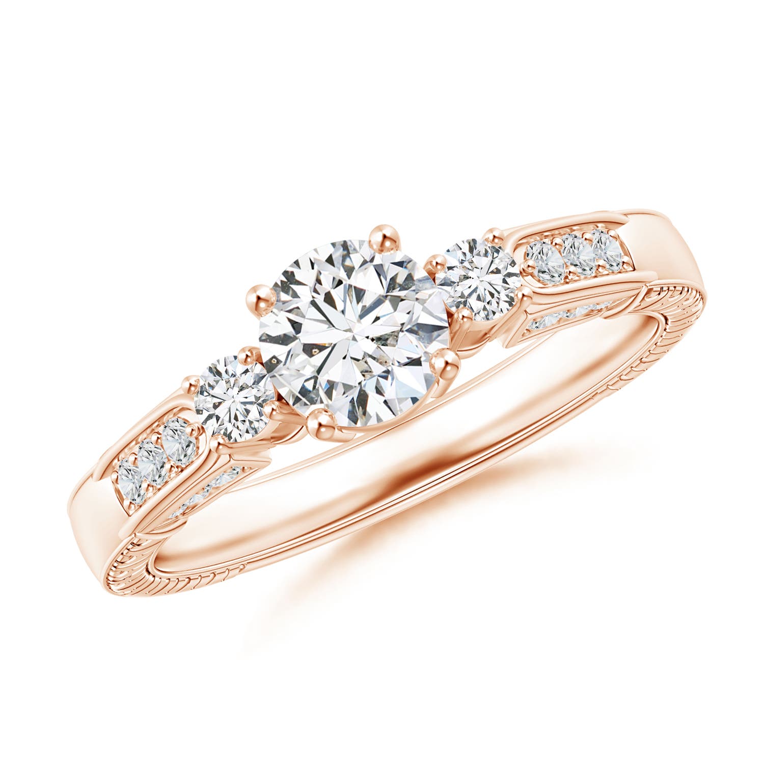 H, SI2 / 0.92 CT / 14 KT Rose Gold