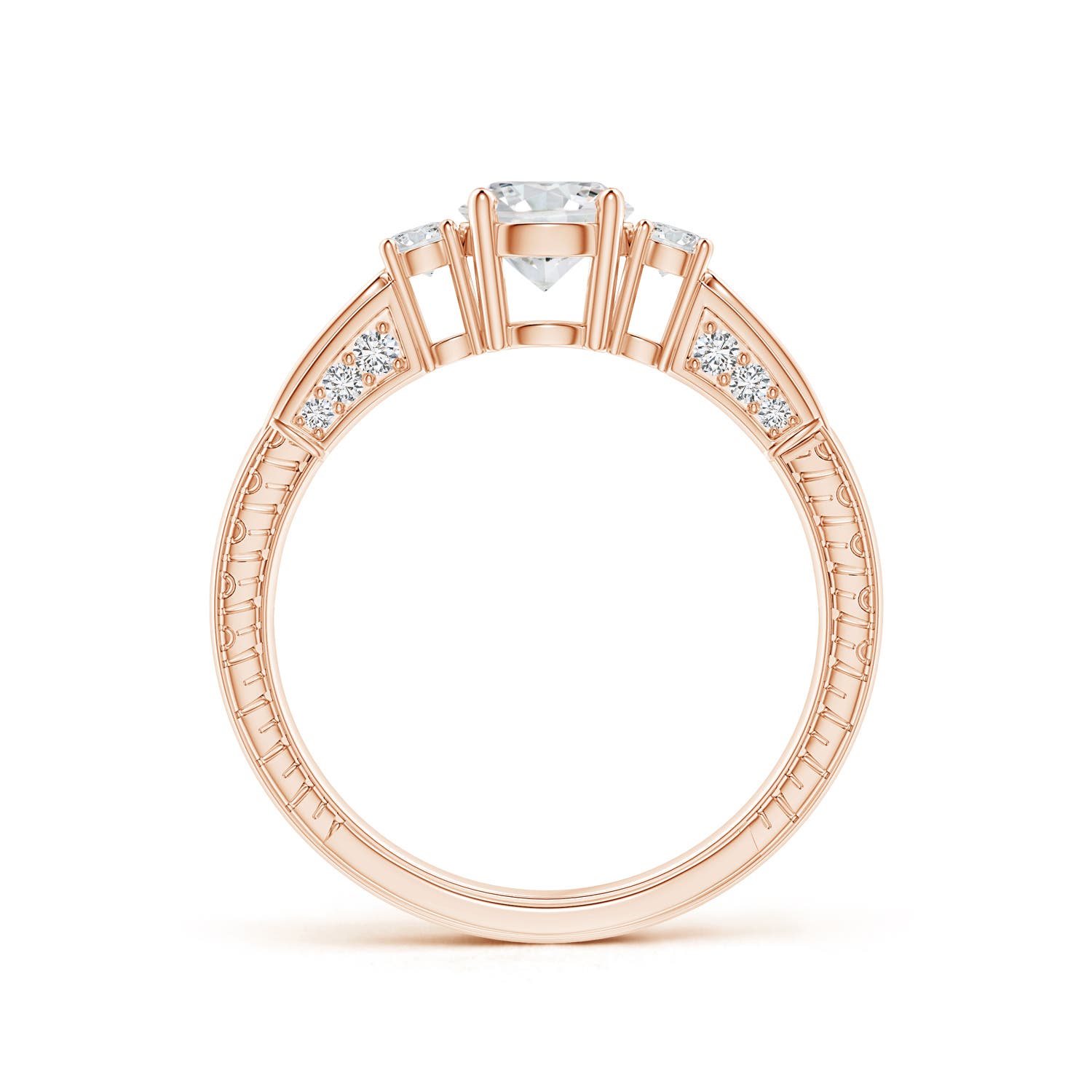 H, SI2 / 0.92 CT / 14 KT Rose Gold