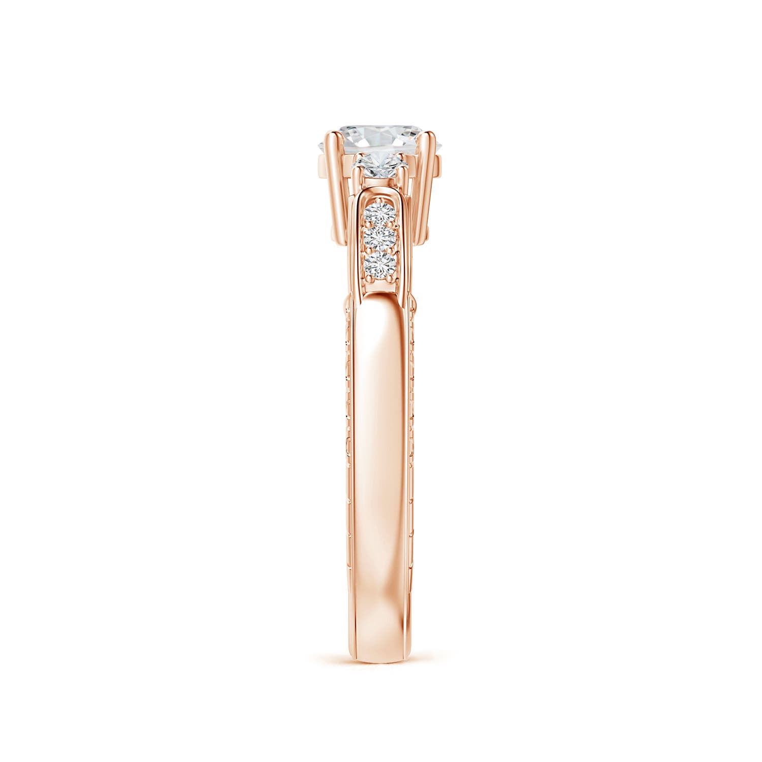 H, SI2 / 0.92 CT / 14 KT Rose Gold