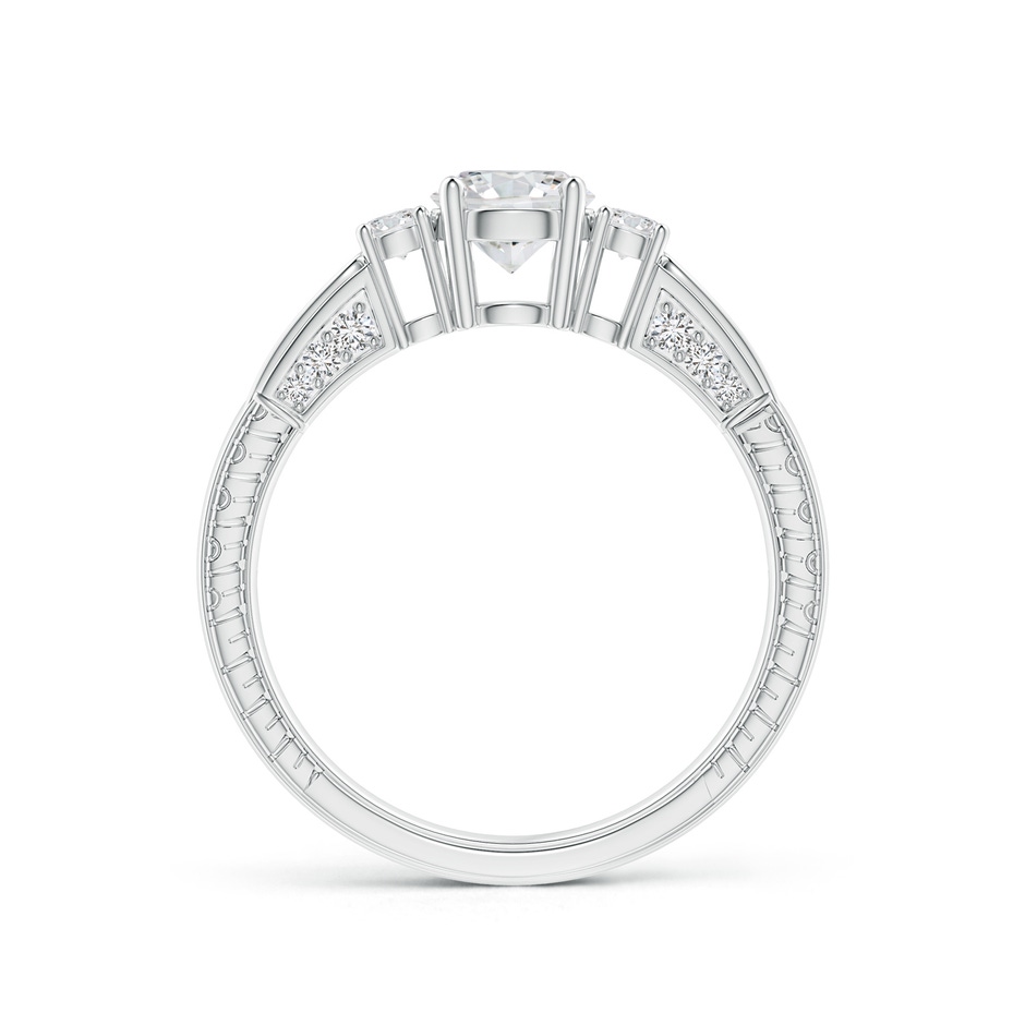 5.5mm HSI2 Three Stone Round Diamond Ring in White Gold product image