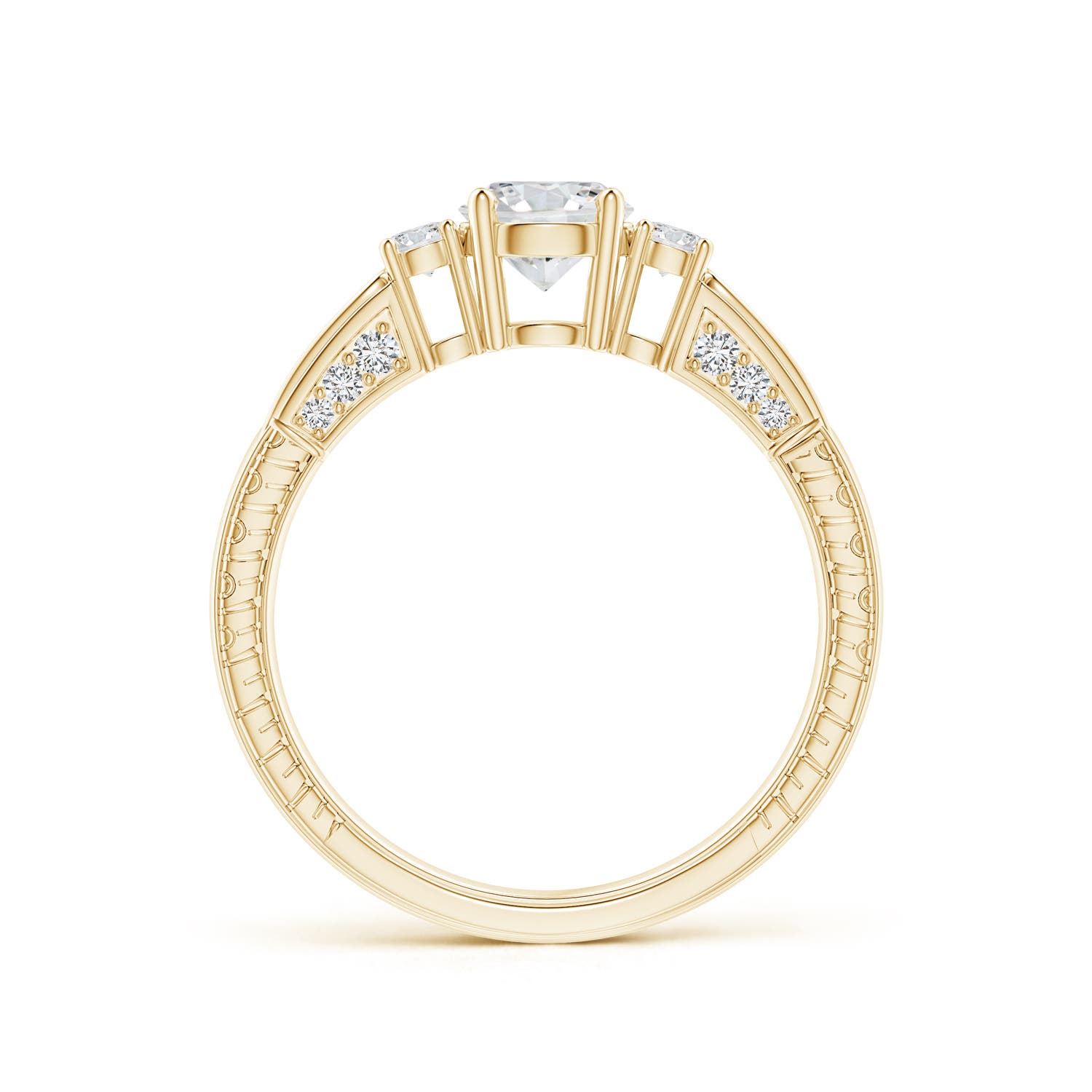 H, SI2 / 0.92 CT / 14 KT Yellow Gold