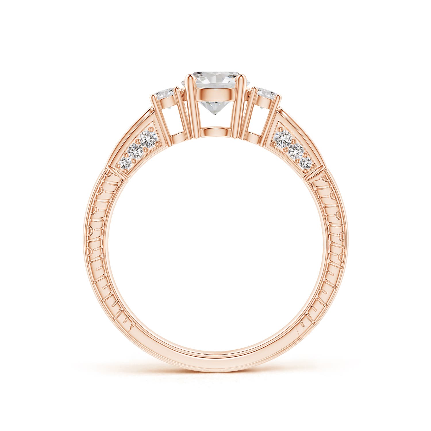 I-J, I1-I2 / 0.92 CT / 14 KT Rose Gold