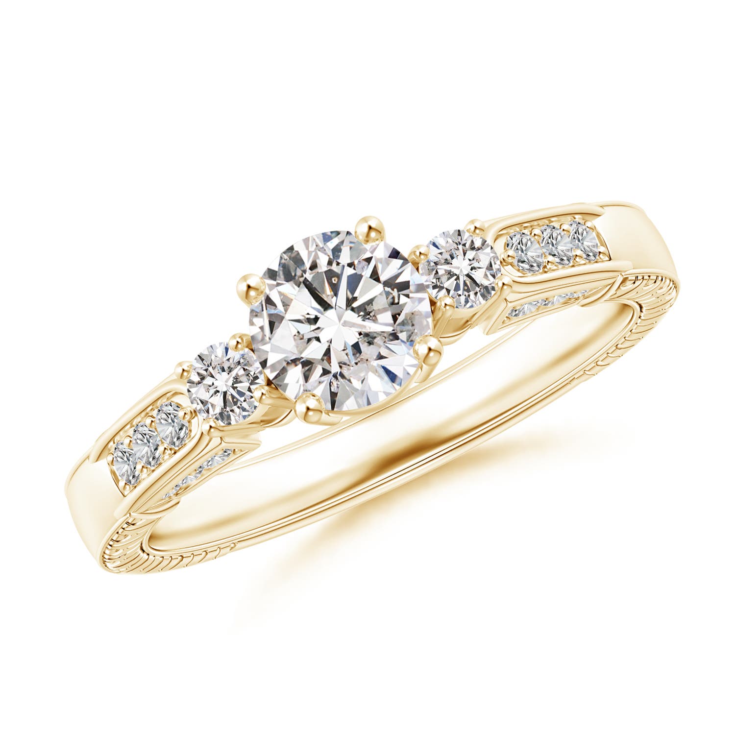 I-J, I1-I2 / 0.92 CT / 14 KT Yellow Gold