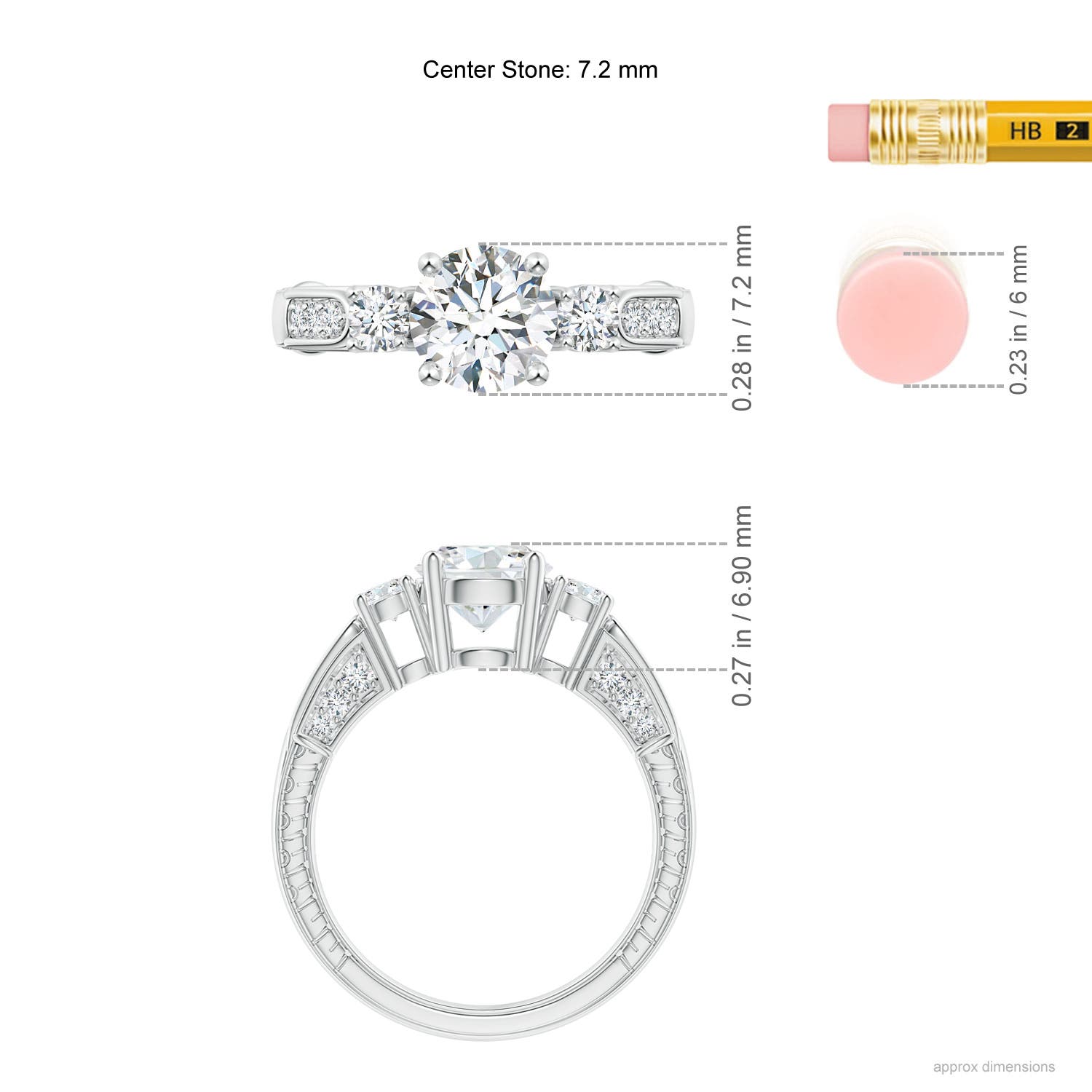 G, VS2 / 1.76 CT / 14 KT White Gold