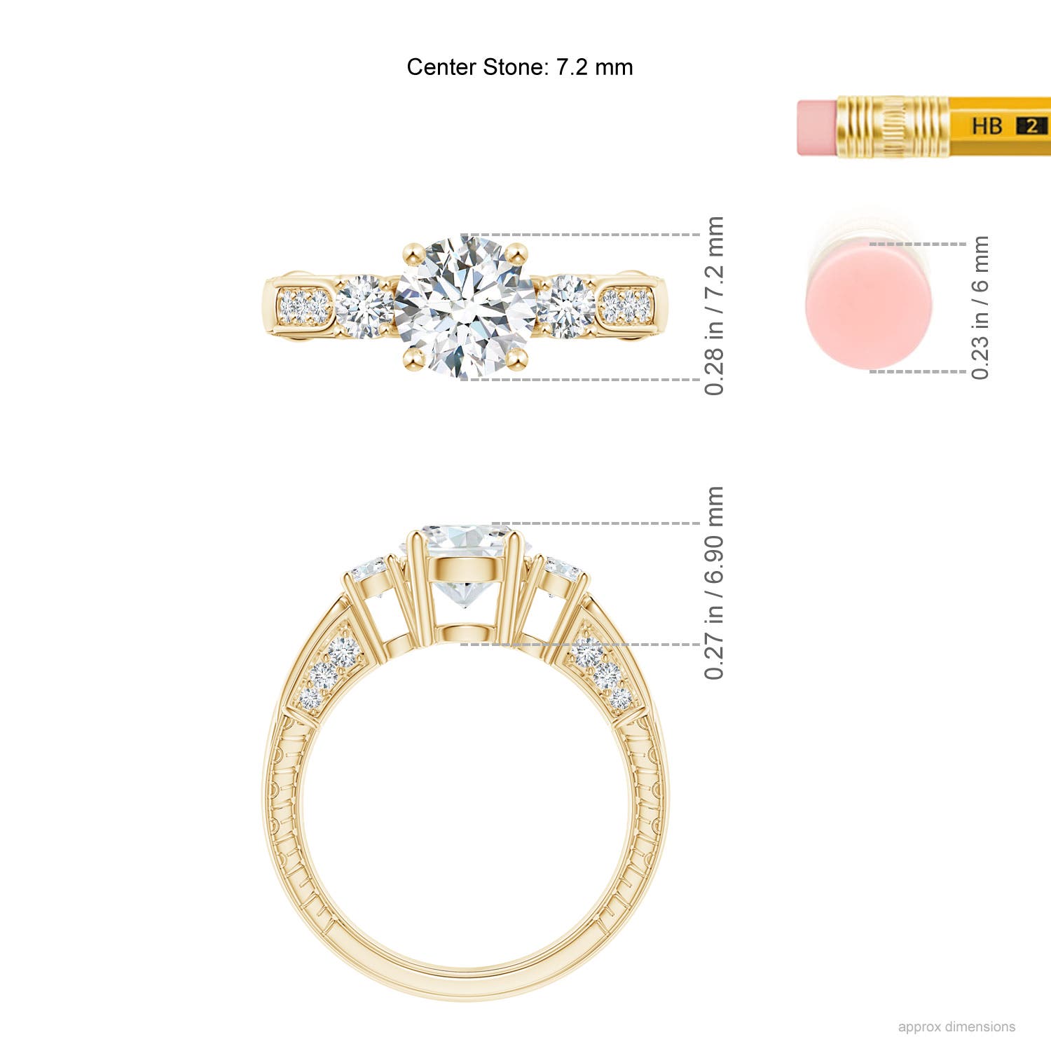 G, VS2 / 1.76 CT / 14 KT Yellow Gold