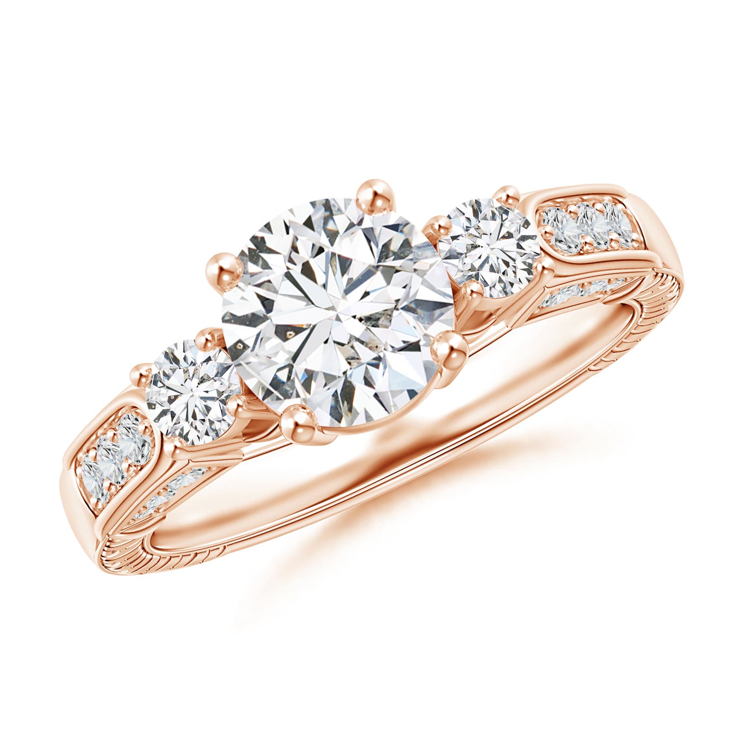 H, SI2 / 1.76 CT / 14 KT Rose Gold