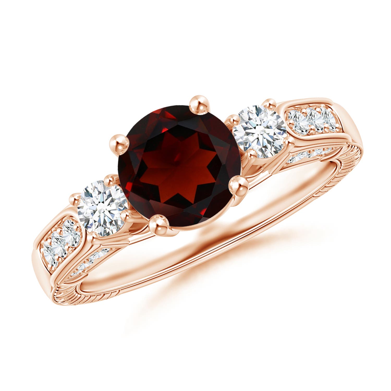 AA - Garnet / 1.96 CT / 14 KT Rose Gold