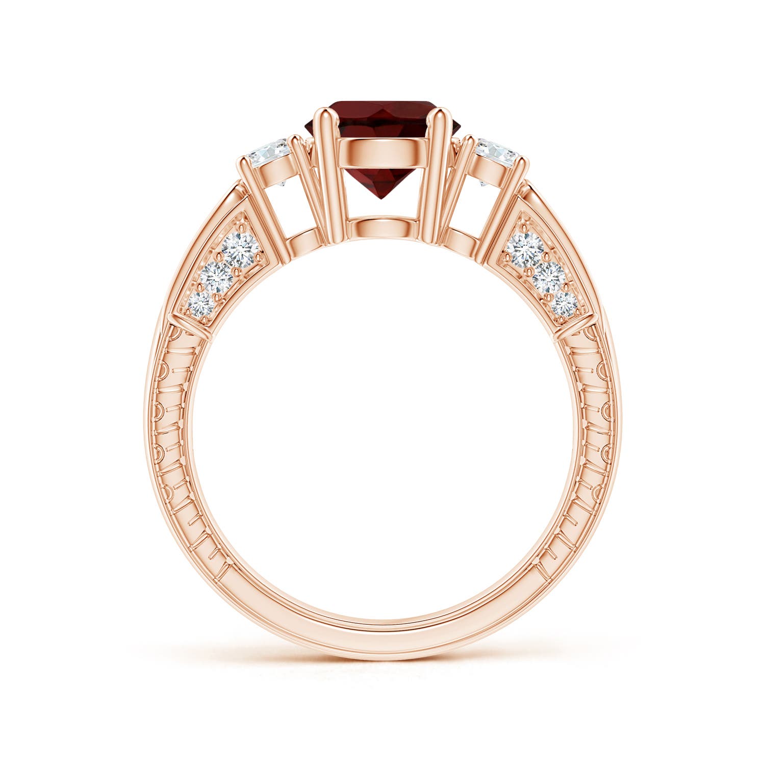 AA - Garnet / 1.96 CT / 14 KT Rose Gold