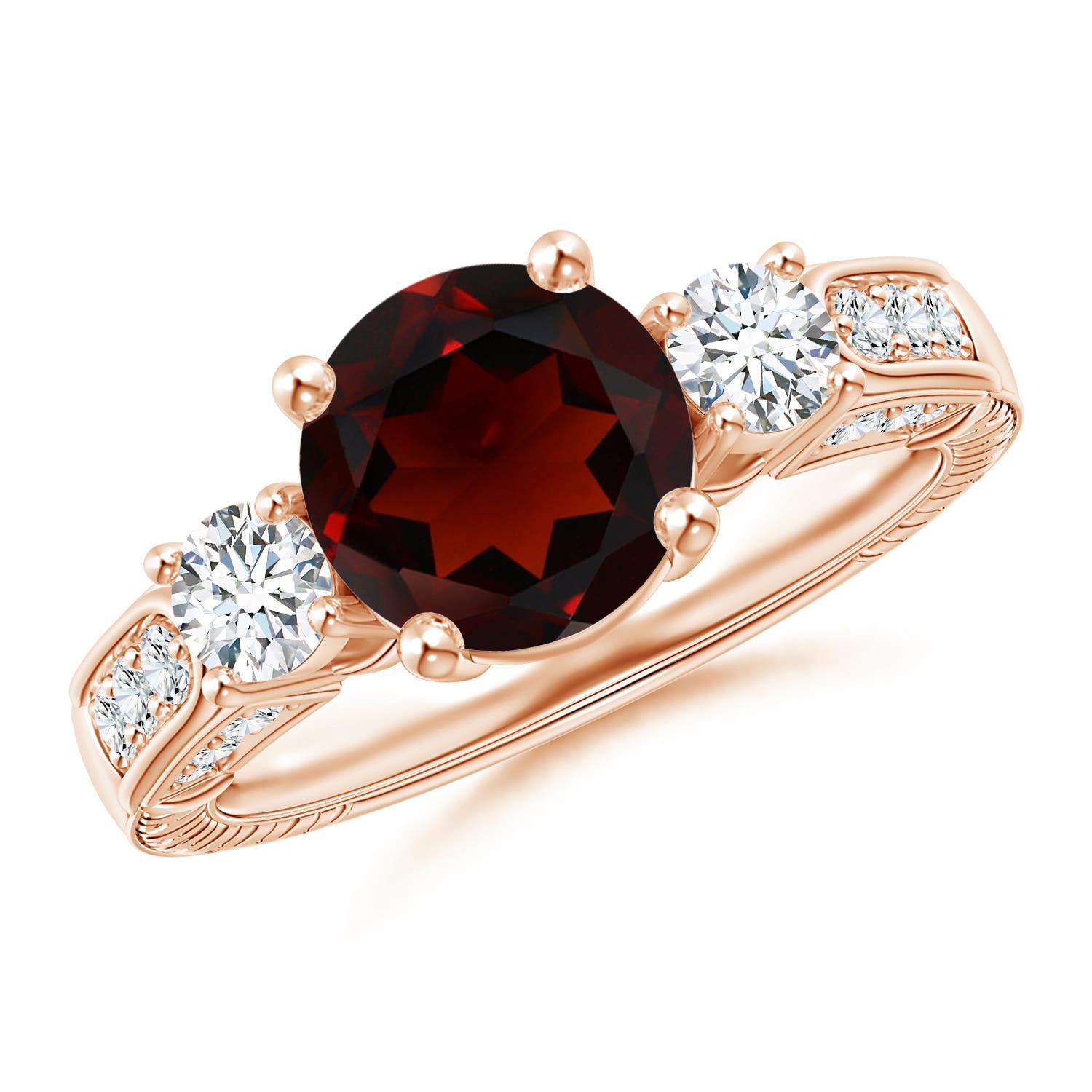 AA - Garnet / 2.8 CT / 14 KT Rose Gold