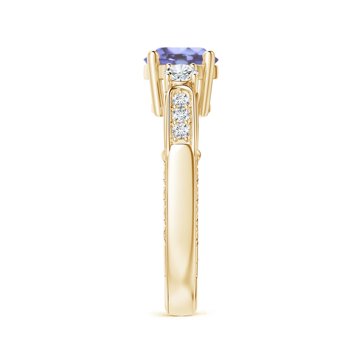 A - Tanzanite / 1.91 CT / 14 KT Yellow Gold