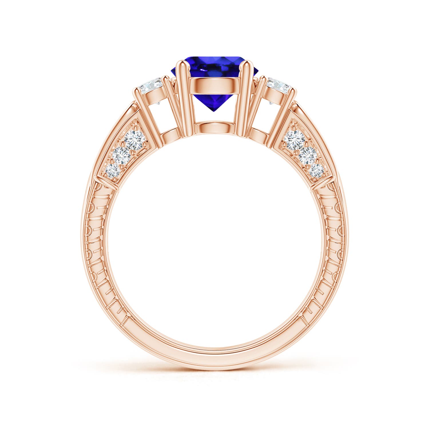 AAA - Tanzanite / 1.91 CT / 14 KT Rose Gold