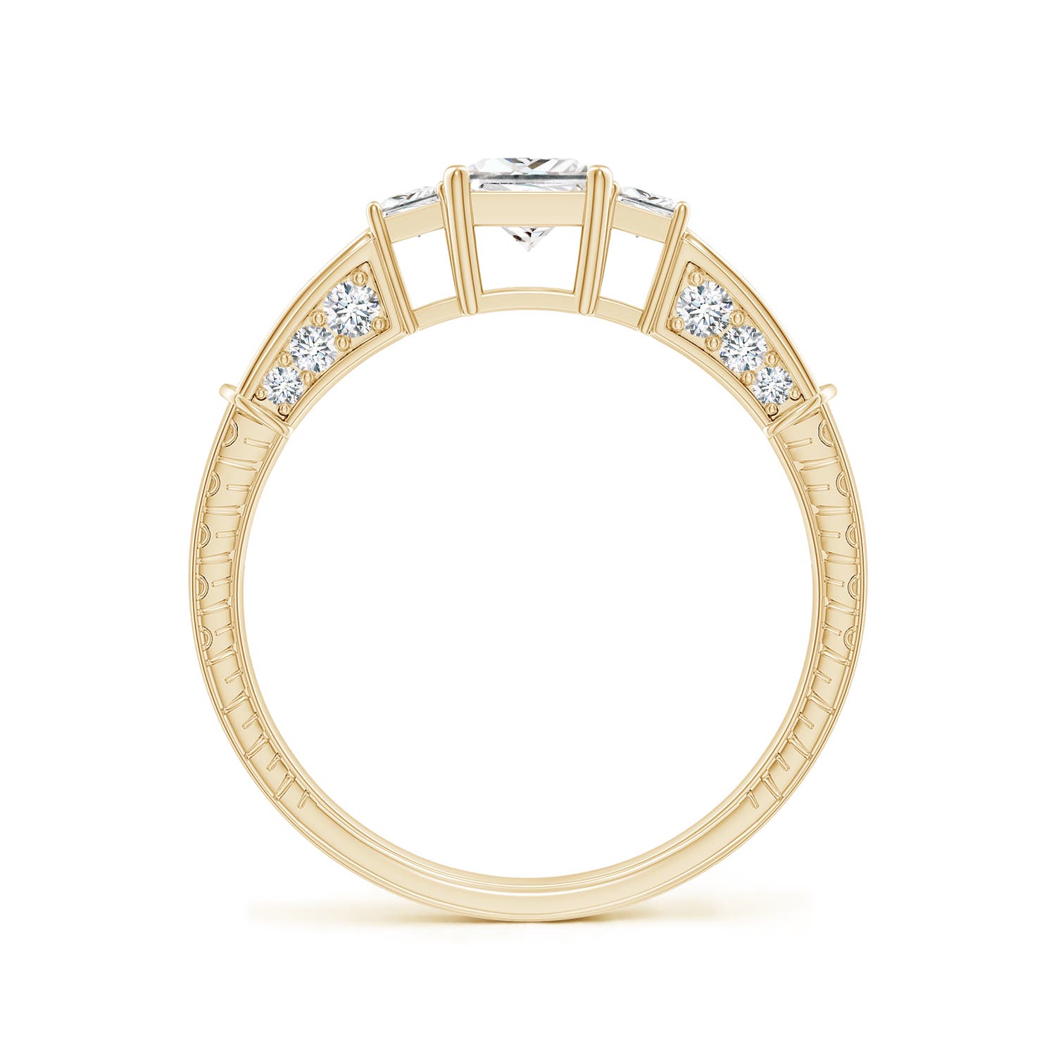 F-G, VS / 0.96 CT / 14 KT Yellow Gold