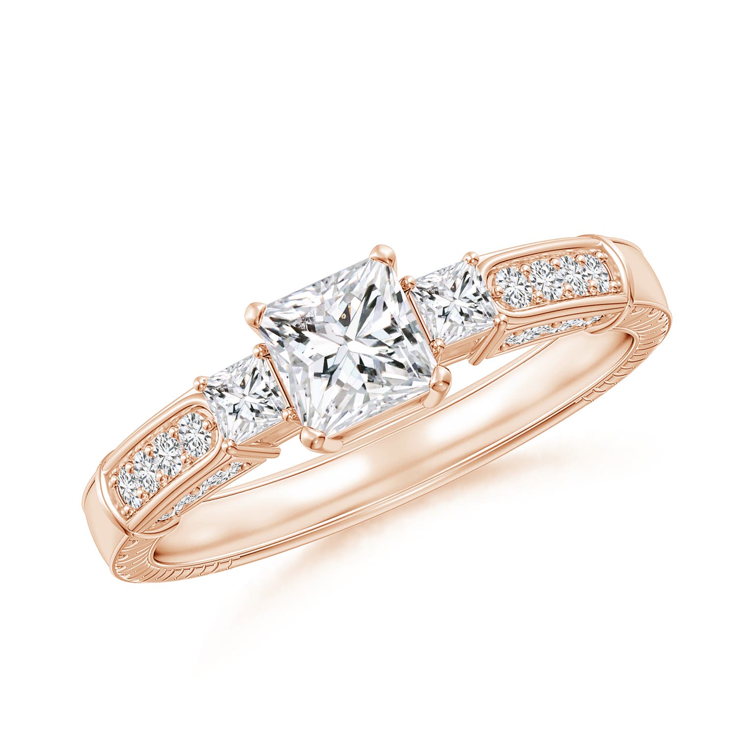 H, SI2 / 0.96 CT / 14 KT Rose Gold