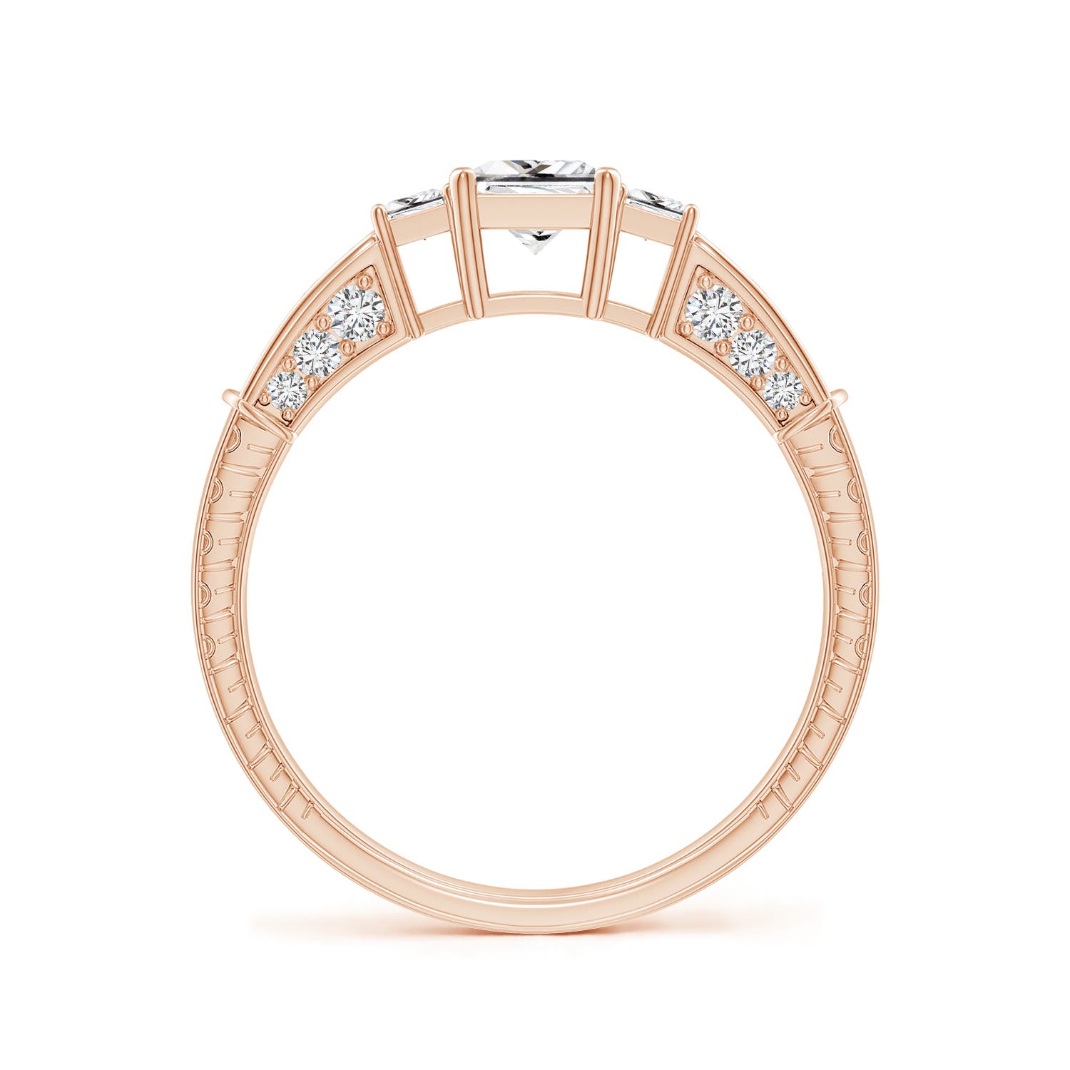 H, SI2 / 0.96 CT / 14 KT Rose Gold