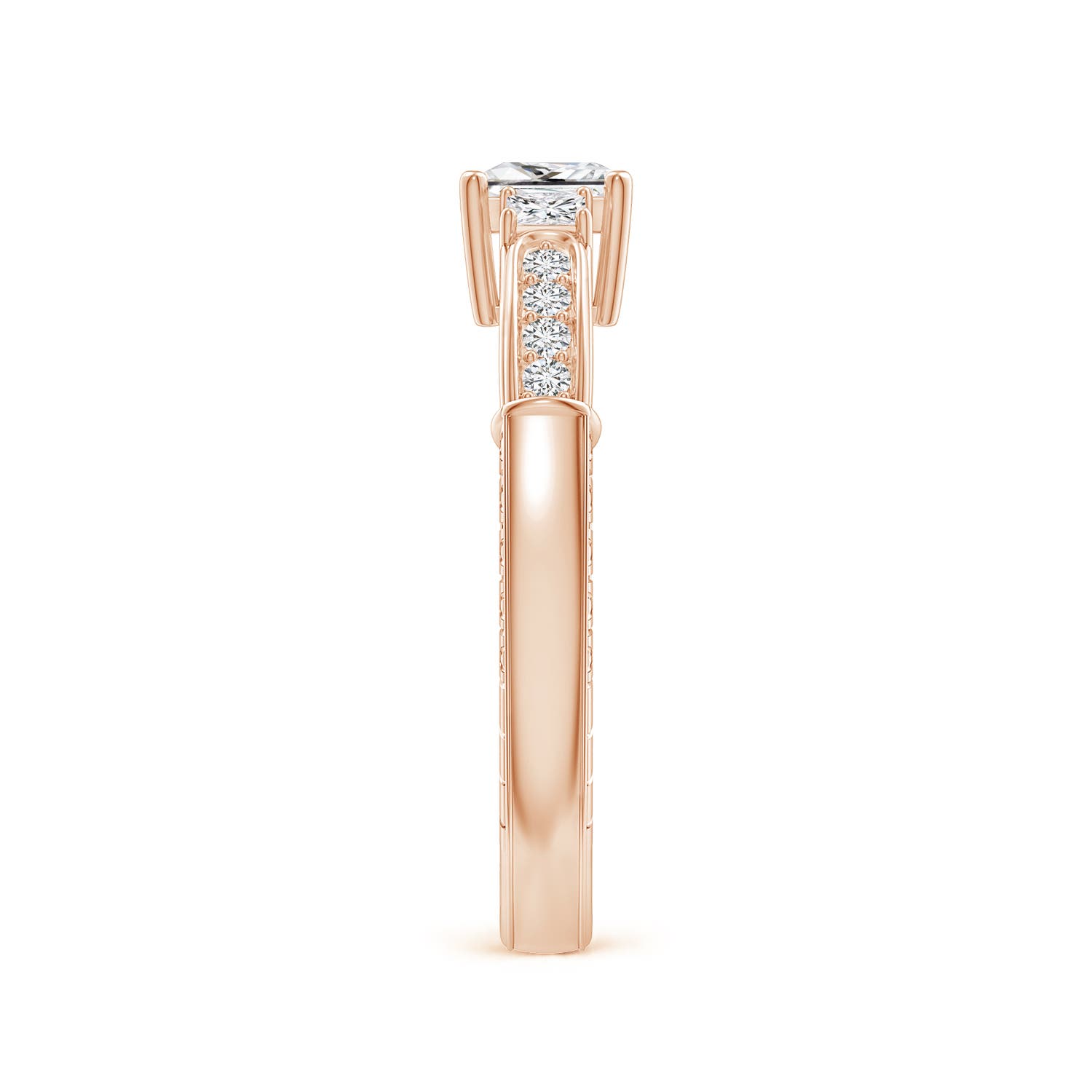 H, SI2 / 0.96 CT / 14 KT Rose Gold