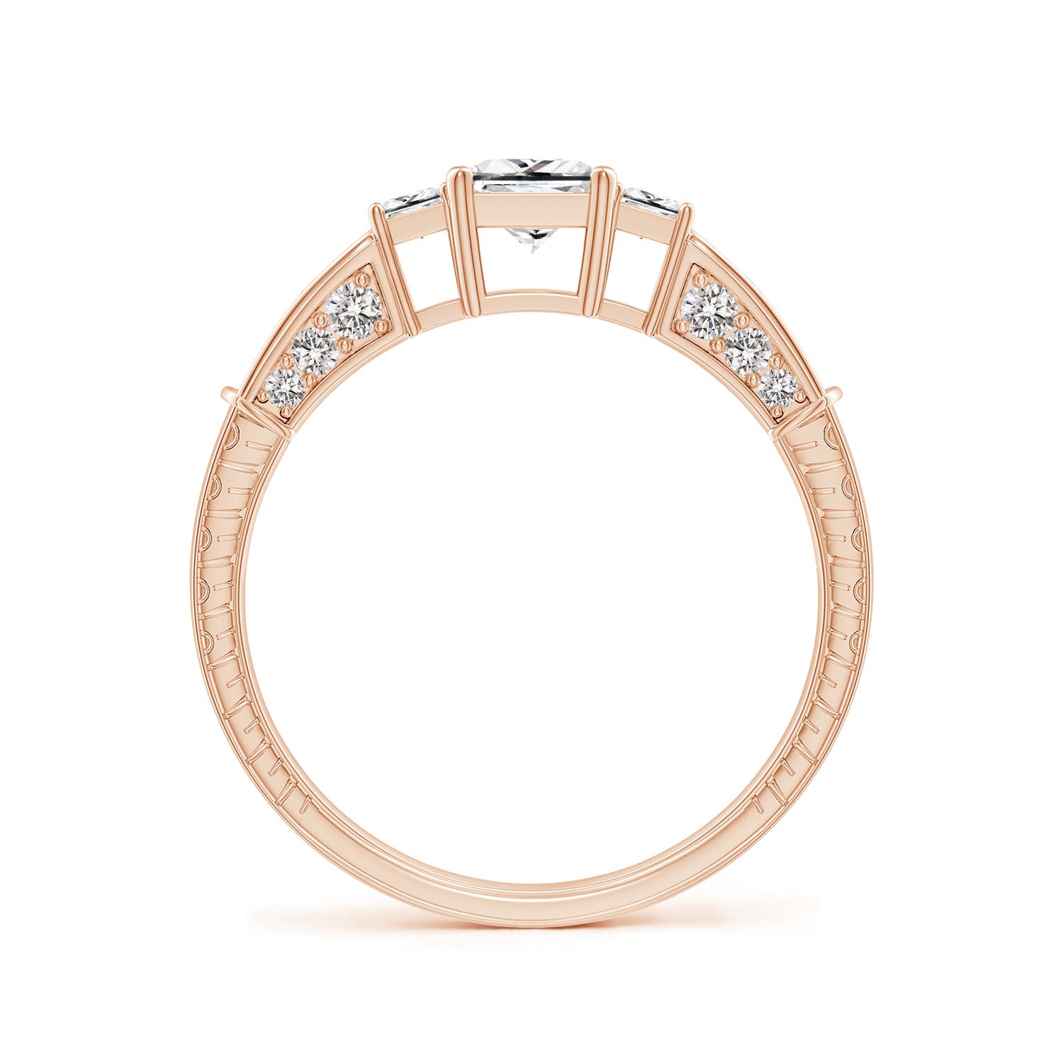 I-J, I1-I2 / 0.96 CT / 14 KT Rose Gold