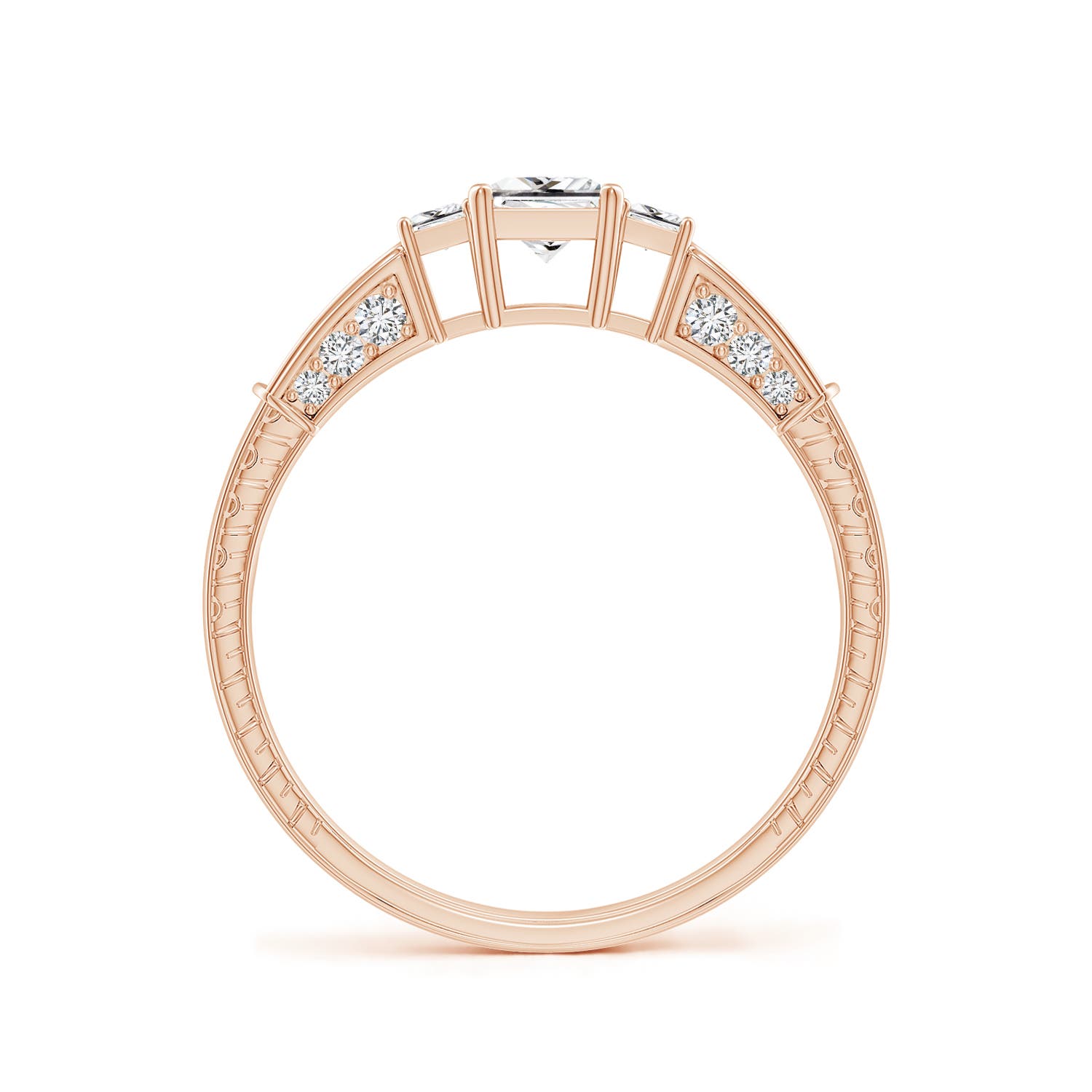 H, SI2 / 0.68 CT / 14 KT Rose Gold