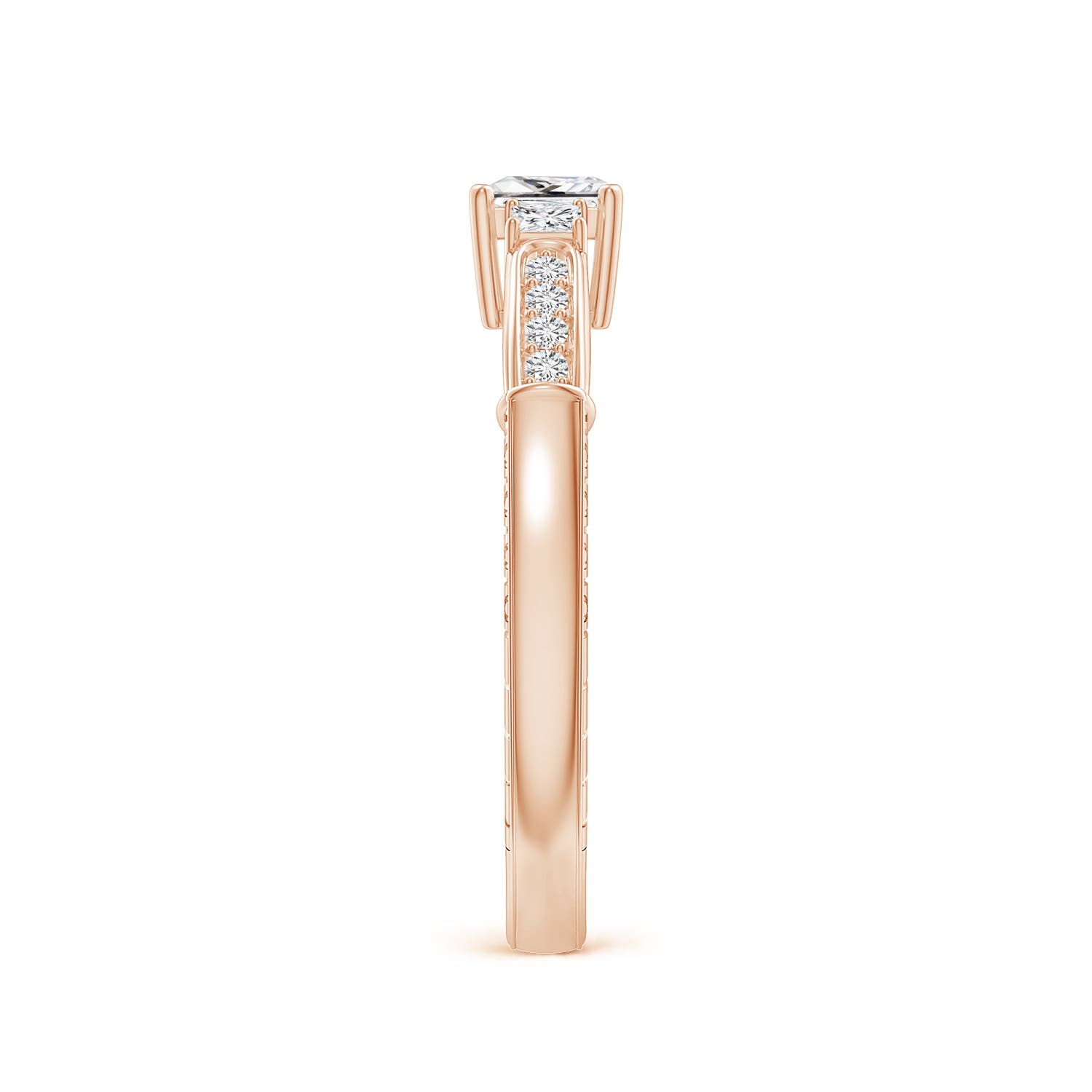 H, SI2 / 0.68 CT / 14 KT Rose Gold