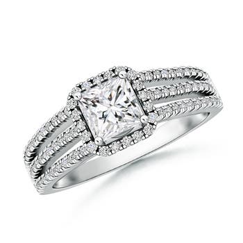 H, SI2 / 1 CT / 14 KT White Gold