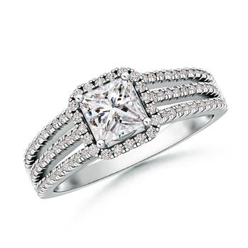 I-J, I1-I2 / 1 CT / 14 KT White Gold