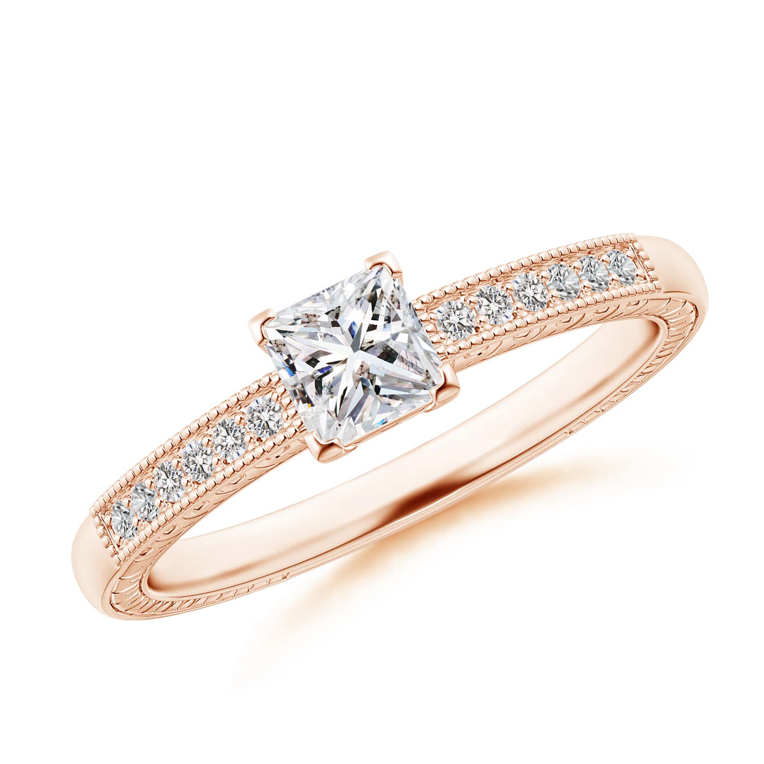 I-J, I1-I2 / 0.49 CT / 14 KT Rose Gold