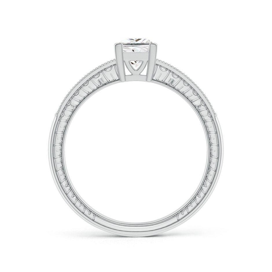 4.7mm GVS2 Princess Cut Diamond Solitaire Ring with Milgrain Detailing in White Gold side 199