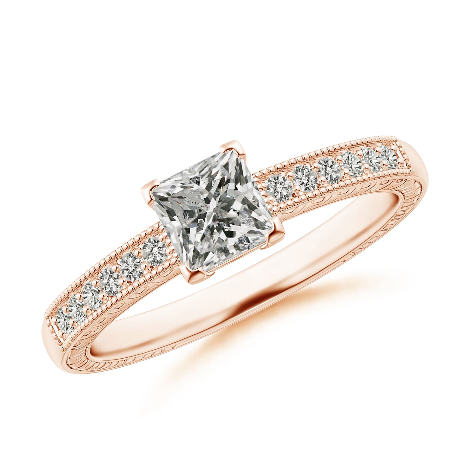 K, I3 / 0.69 CT / 14 KT Rose Gold