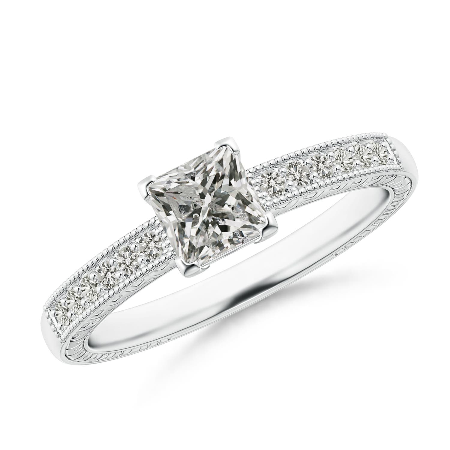 K, I3 / 0.69 CT / 14 KT White Gold