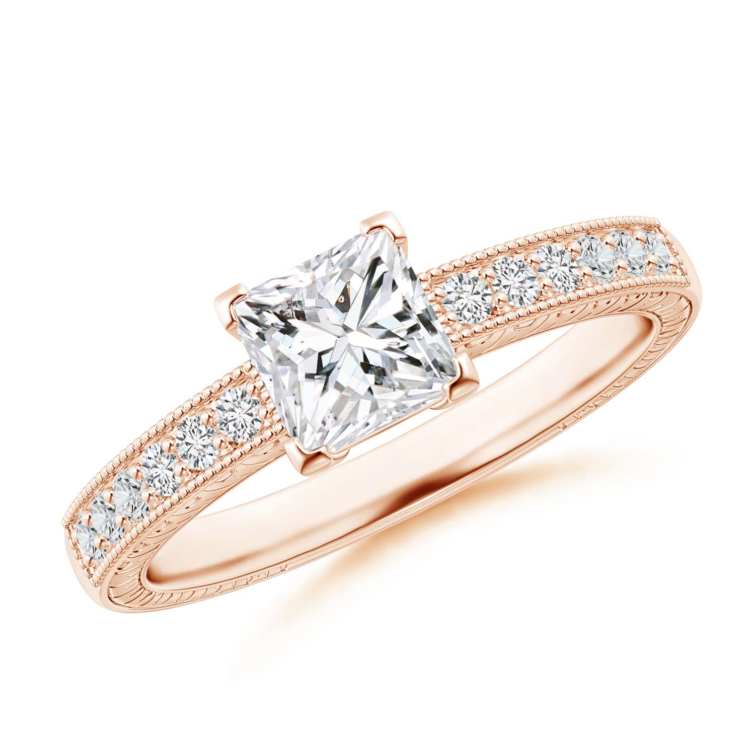 H, SI2 / 0.99 CT / 14 KT Rose Gold