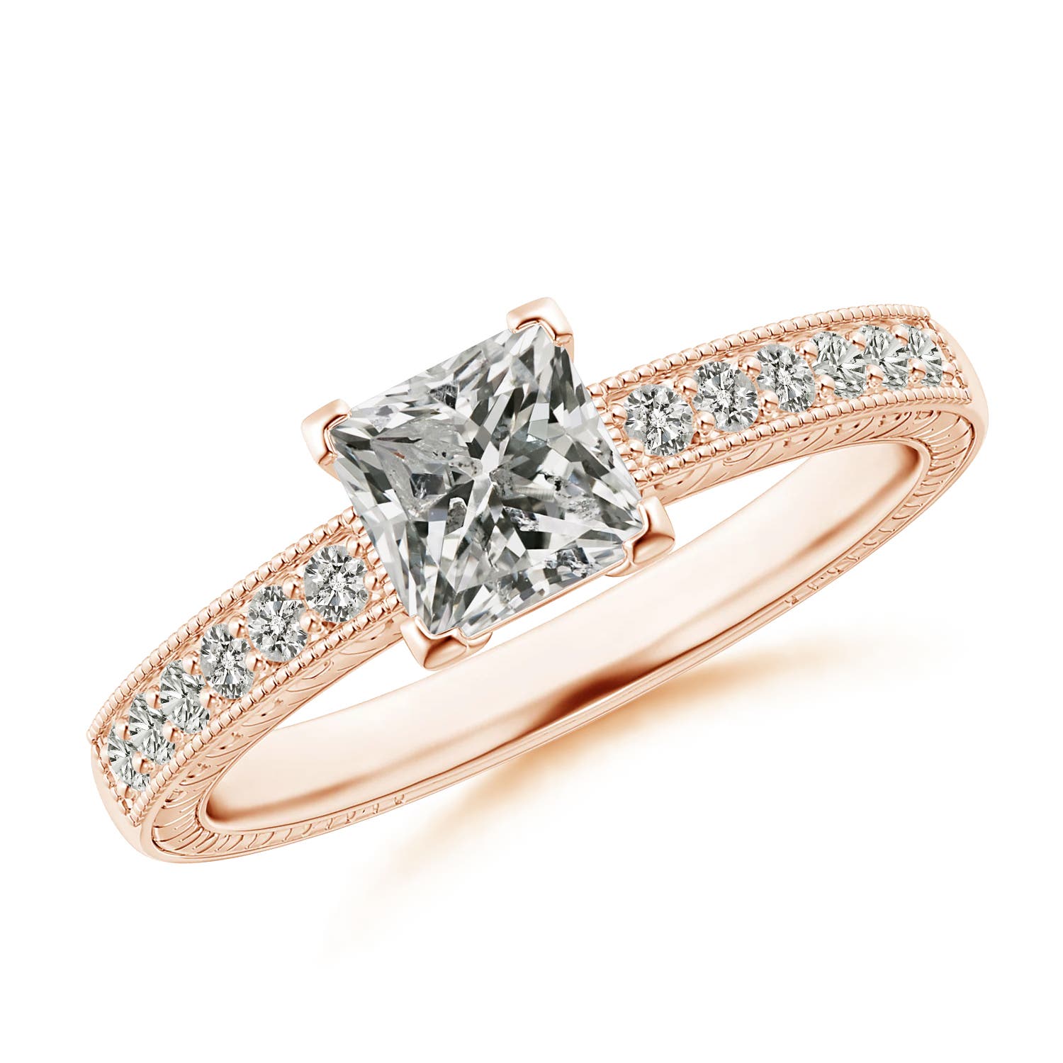 K, I3 / 0.99 CT / 14 KT Rose Gold