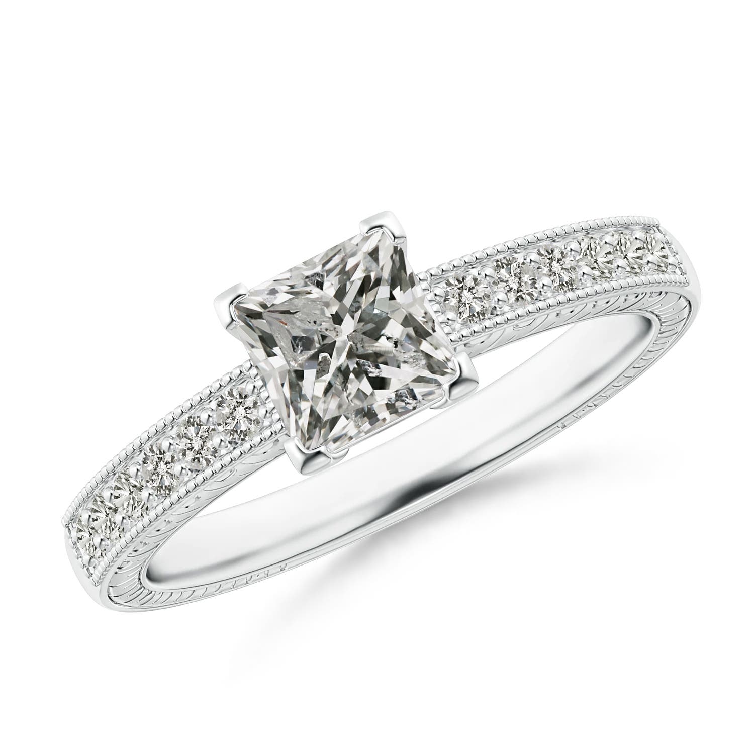 K, I3 / 0.99 CT / 14 KT White Gold