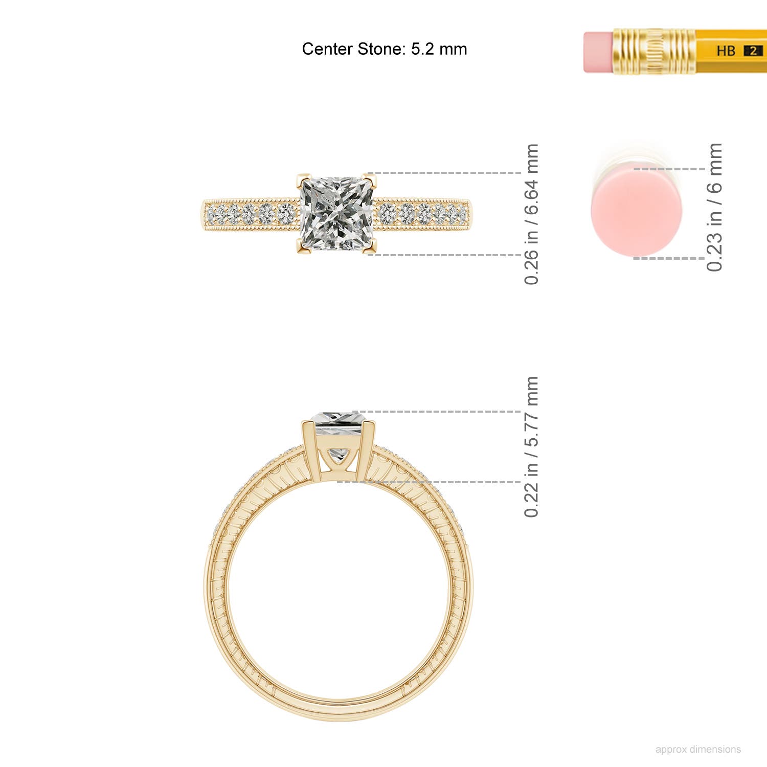 K, I3 / 0.99 CT / 14 KT Yellow Gold