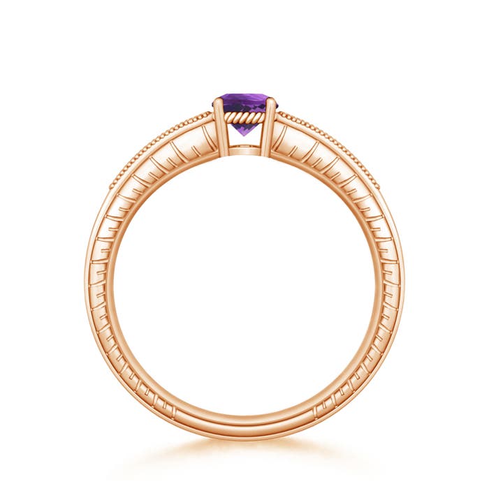 AAA - Amethyst / 0.51 CT / 14 KT Rose Gold