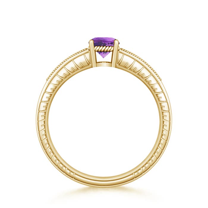 AA - Amethyst / 0.94 CT / 14 KT Yellow Gold