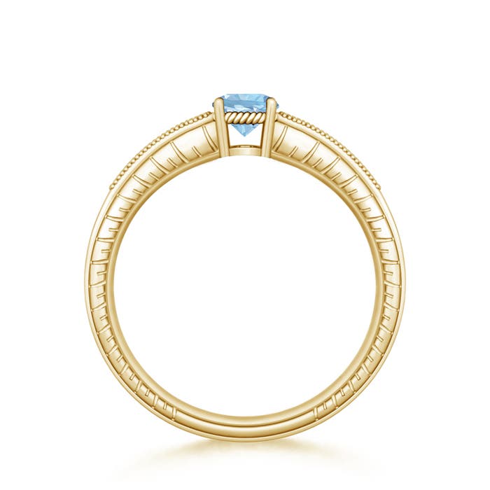 AAA - Aquamarine / 0.46 CT / 14 KT Yellow Gold