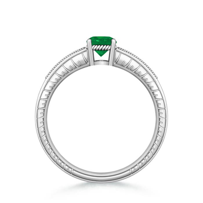 AA - Emerald / 0.89 CT / 14 KT White Gold