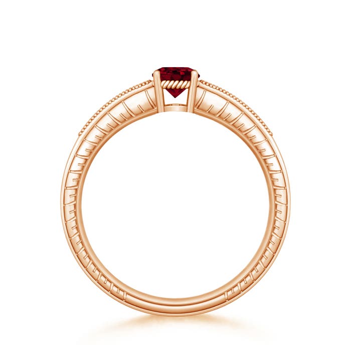 AA - Garnet / 0.66 CT / 14 KT Rose Gold