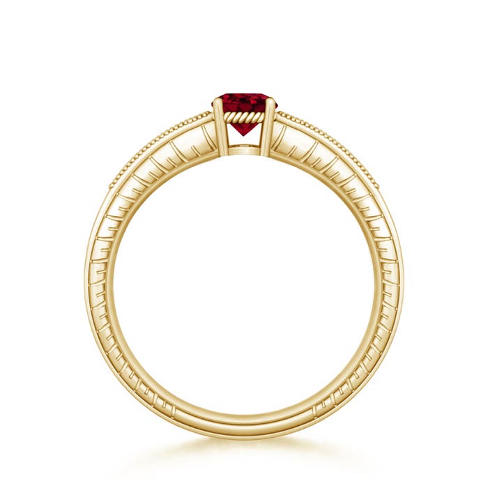 AAA - Garnet / 0.66 CT / 14 KT Yellow Gold