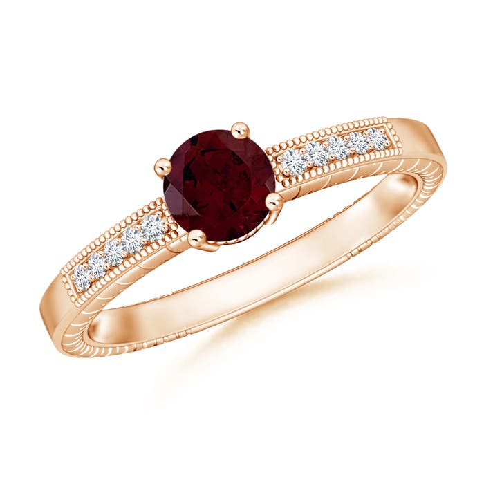 A - Garnet / 1.14 CT / 14 KT Rose Gold