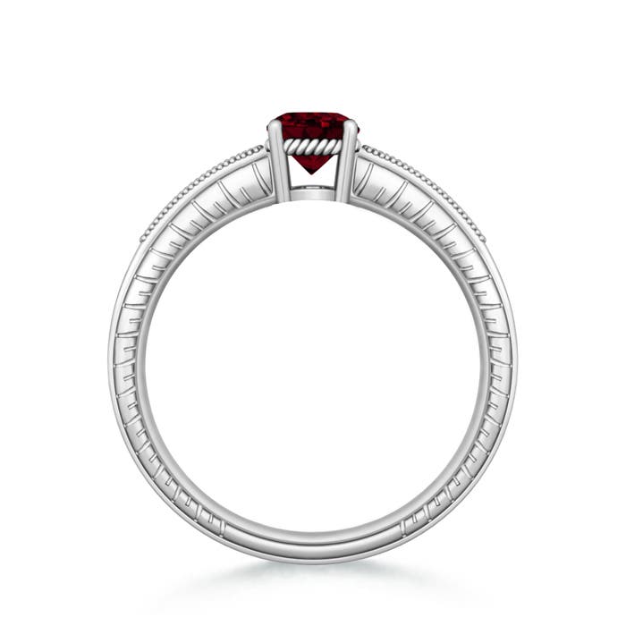 A - Garnet / 1.14 CT / 14 KT White Gold