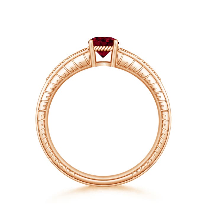 AA - Garnet / 1.14 CT / 14 KT Rose Gold