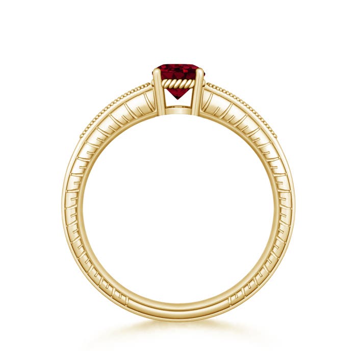 AA - Garnet / 1.14 CT / 14 KT Yellow Gold