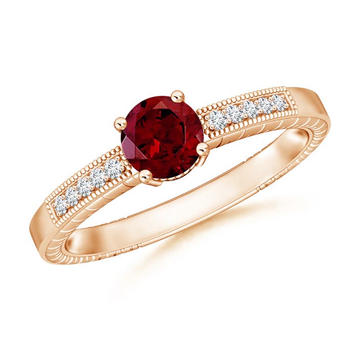 AAA - Garnet / 1.14 CT / 14 KT Rose Gold