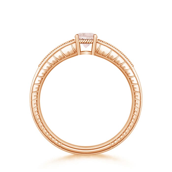 A - Morganite / 0.48 CT / 14 KT Rose Gold