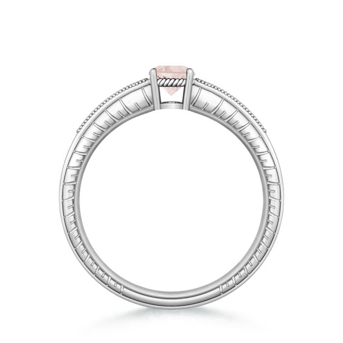 A - Morganite / 0.48 CT / 14 KT White Gold