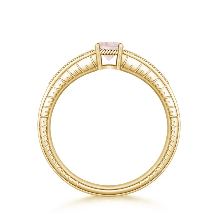 A - Morganite / 0.48 CT / 14 KT Yellow Gold